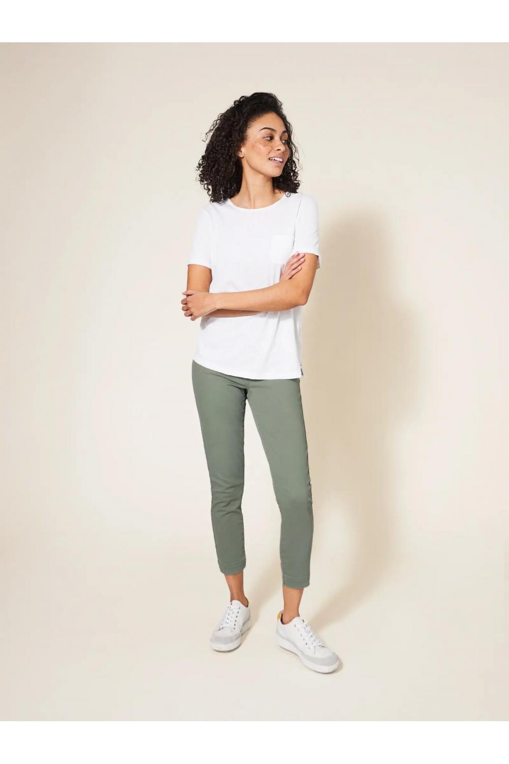 White Stuff Janey Crop Jegging Light Green