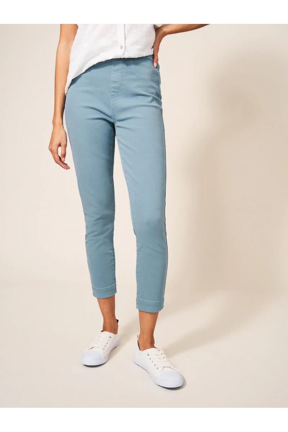 White Stuff Janey Crop Jegging Teal