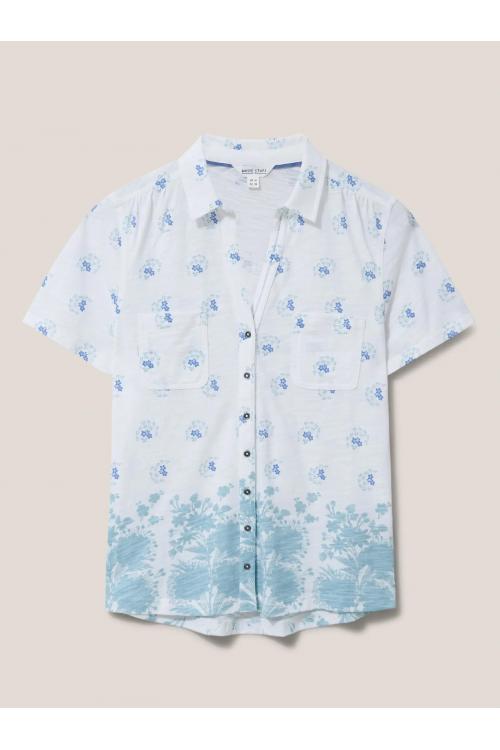 White Stuff PENNY POCKET JERSEY SHIRT