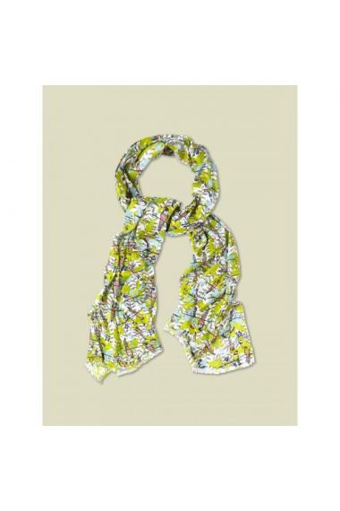 White Stuff Parrot Print Cotton Linen Scarf