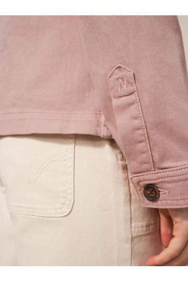 White Stuff Carrie Denim Jacket Mid Pink