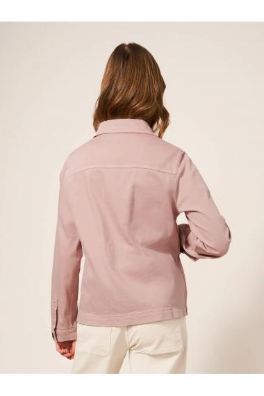 White Stuff Carrie Denim Jacket Mid Pink