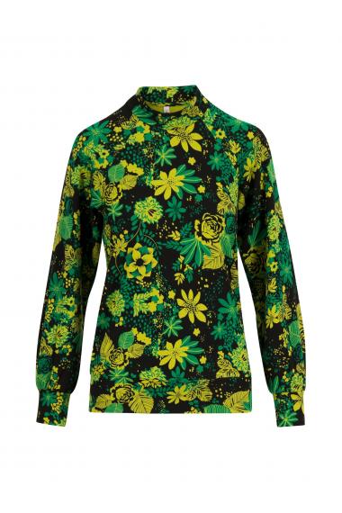 Blutsgeschwister Pullover Dramatic Turtle in green planet