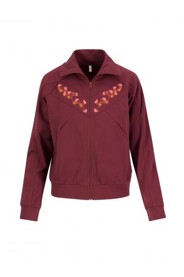 Blutsgeschwister Zipper/ Cardigan Vitamine Beauté Zip up in raisin red