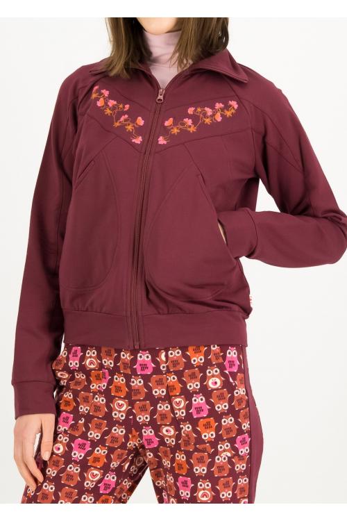 Blutsgeschwister Zipper/ Cardigan Vitamine Beauté Zip up in raisin red