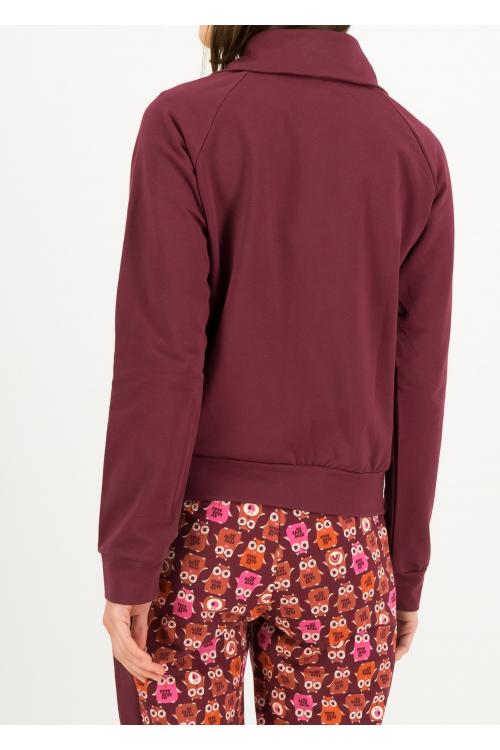 Blutsgeschwister Zipper/ Cardigan Vitamine Beauté Zip up in raisin red