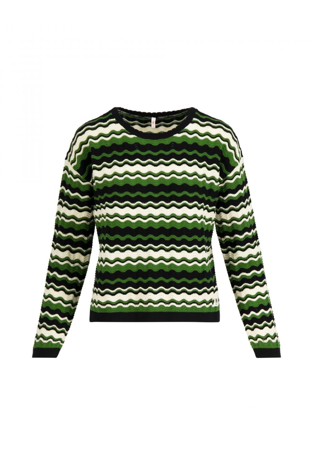 Blutsgeschwister Pullover Chic Promenade in greenish miss sunny