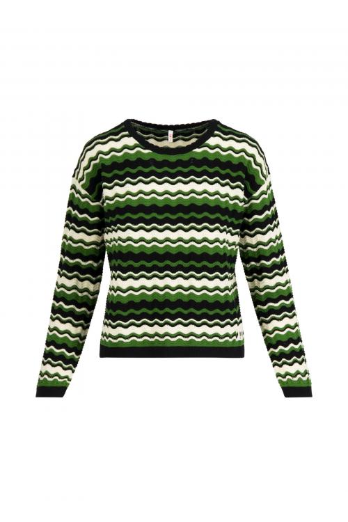 Blutsgeschwister Pullover Chic Promenade in greenish miss sunny