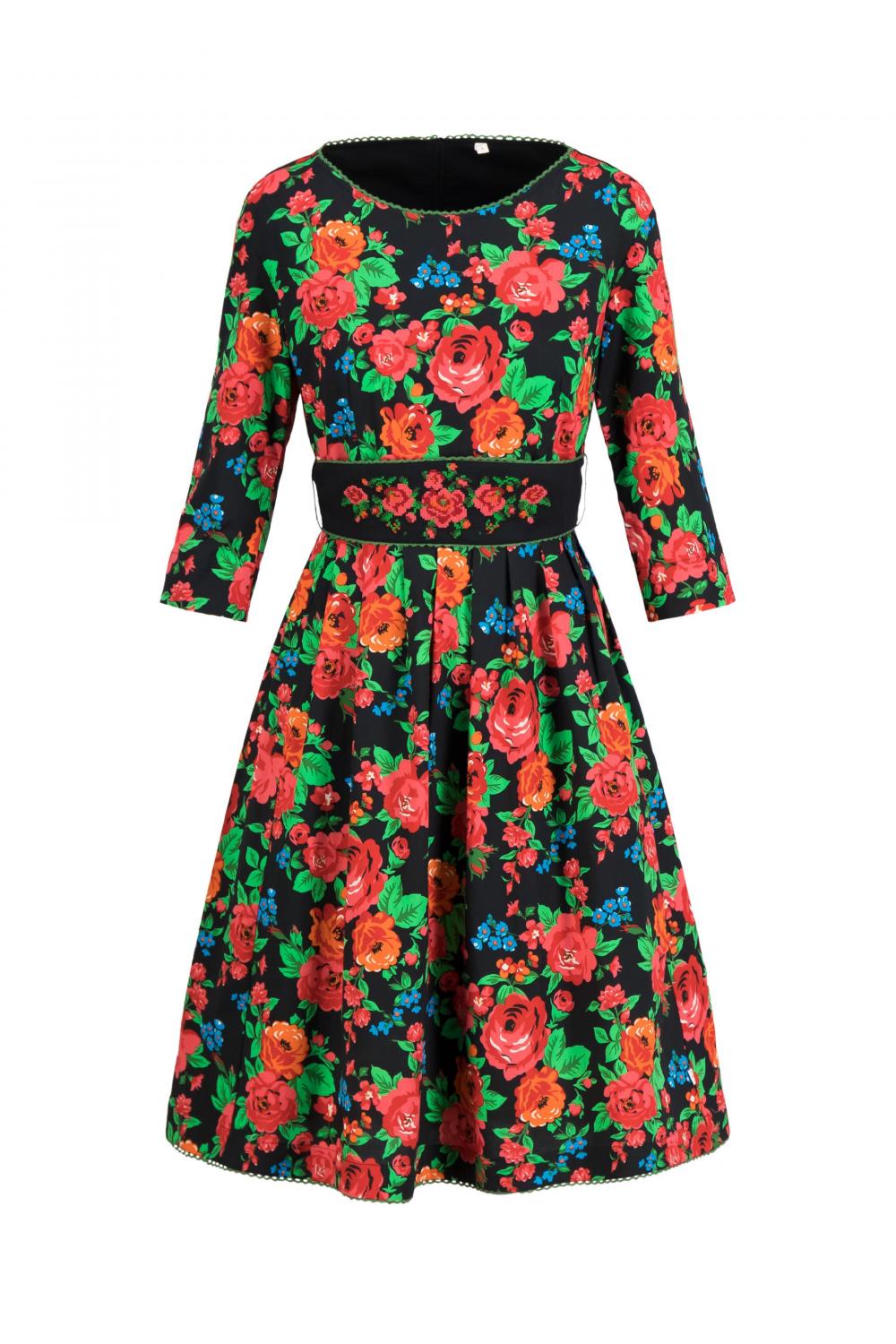 Blutsgeschwister Midi- Kleid Folks Heritage in the smell of roses