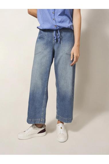 White Stuff Tia Wide Leg Cropped Jean