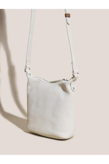 White Stuff Mini Fern Leather Crossbody