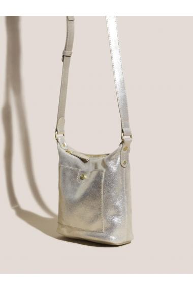 White Stuff Mini Fern Leather Crossbody