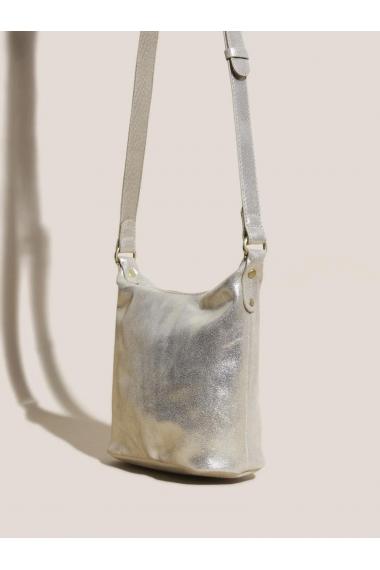 White Stuff Mini Fern Leather Crossbody