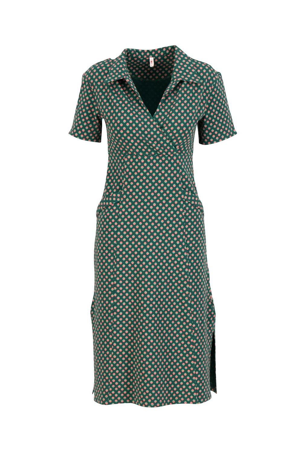 Blutsgeschwister Midi-Kleid Working Mum in crackling pea