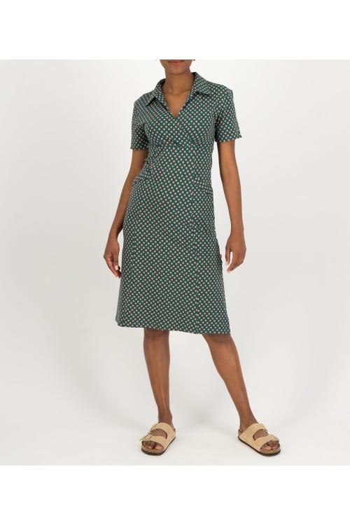 Blutsgeschwister Midi-Kleid Working Mum in crackling pea