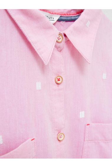 White Stuff Sophie Organic Cotton Shirt in PINK MLT