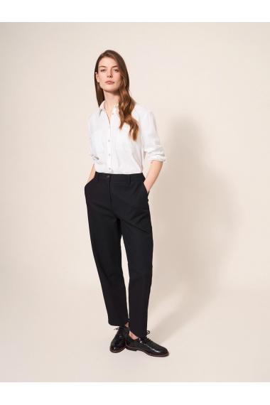 White Stuff Savannah Stretch Trousers in PURE BLK