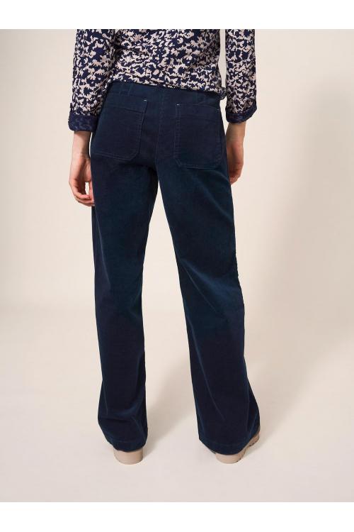 White Stuff Belle Cord Wide Leg in DARK NAVY