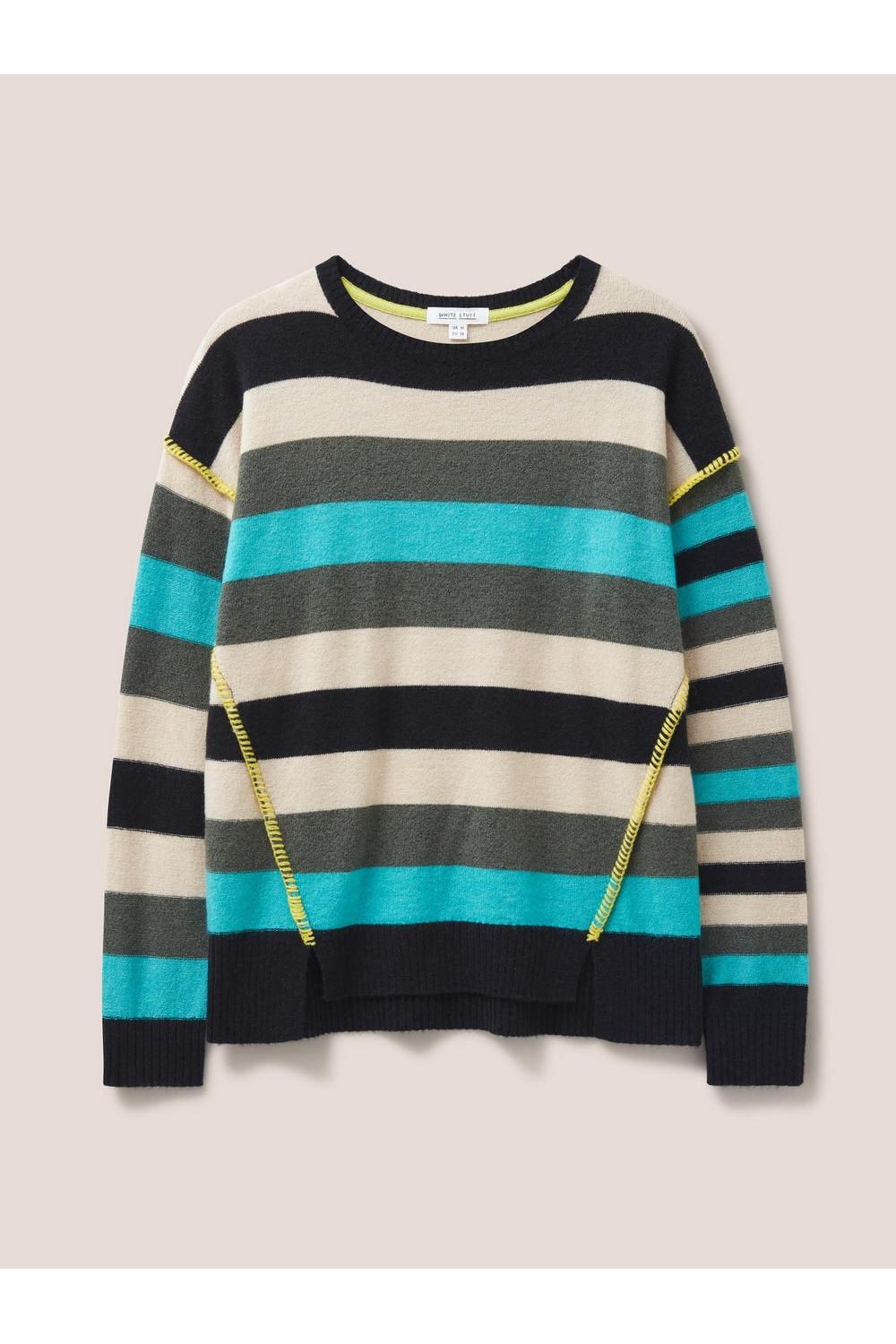 White Stuff RIPPLE JUMPER in BLUE MLT