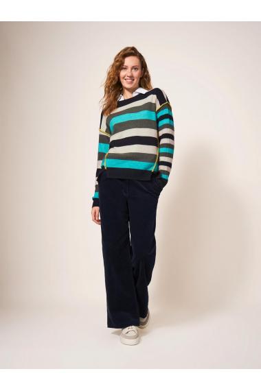 White Stuff RIPPLE JUMPER in BLUE MLT