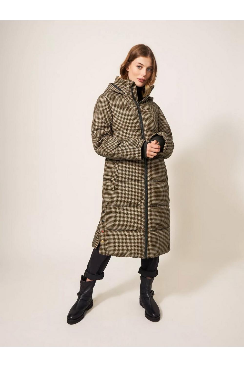 White Stuff Elyse Quilted Coat in TAN PR