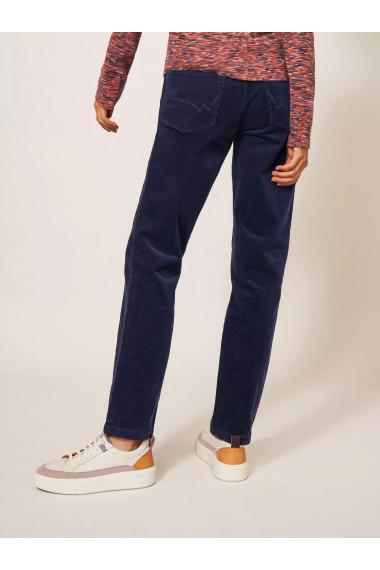 White Stuff Brooke Straight Cord Trouser in DARK NAVY