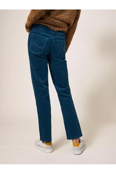 White Stuff Brooke Straight Cord Trouser in DK TEAL