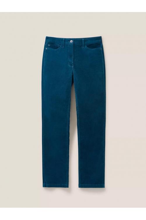 White Stuff Brooke Straight Cord Trouser in DK TEAL