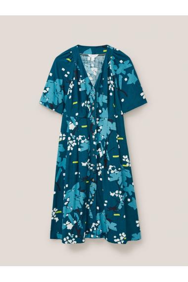 White Stuff Izzie Dress in TEAL MLT