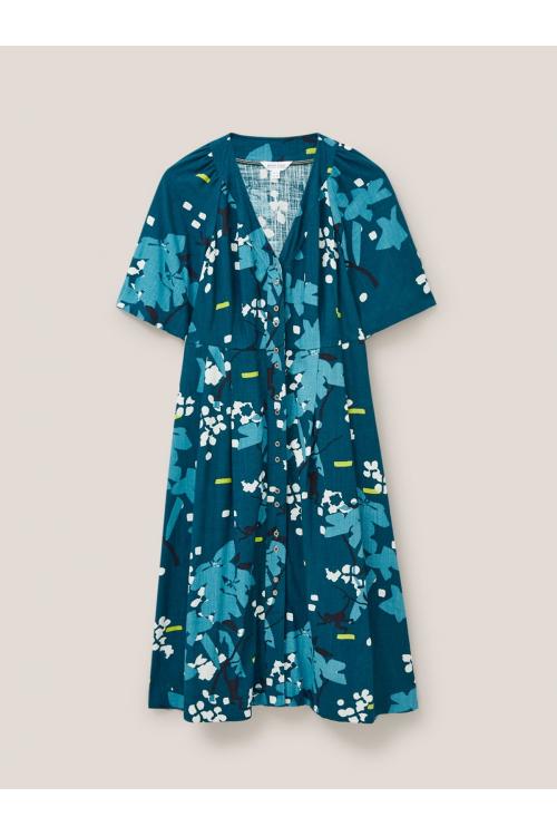 White Stuff Izzie Dress in TEAL MLT