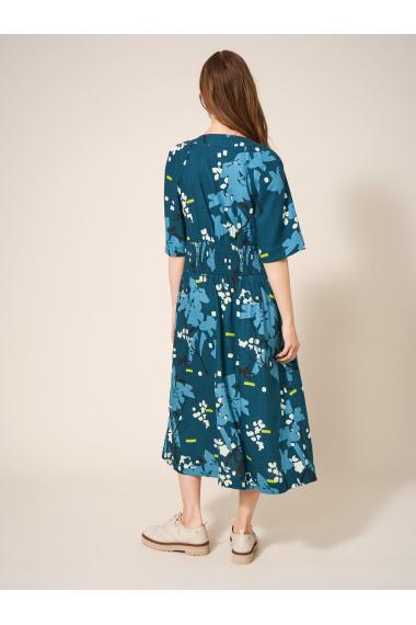 White Stuff Izzie Dress in TEAL MLT