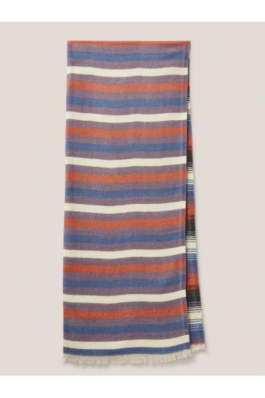 White Stuff Selma Midweight Scarf in BLUE MLT