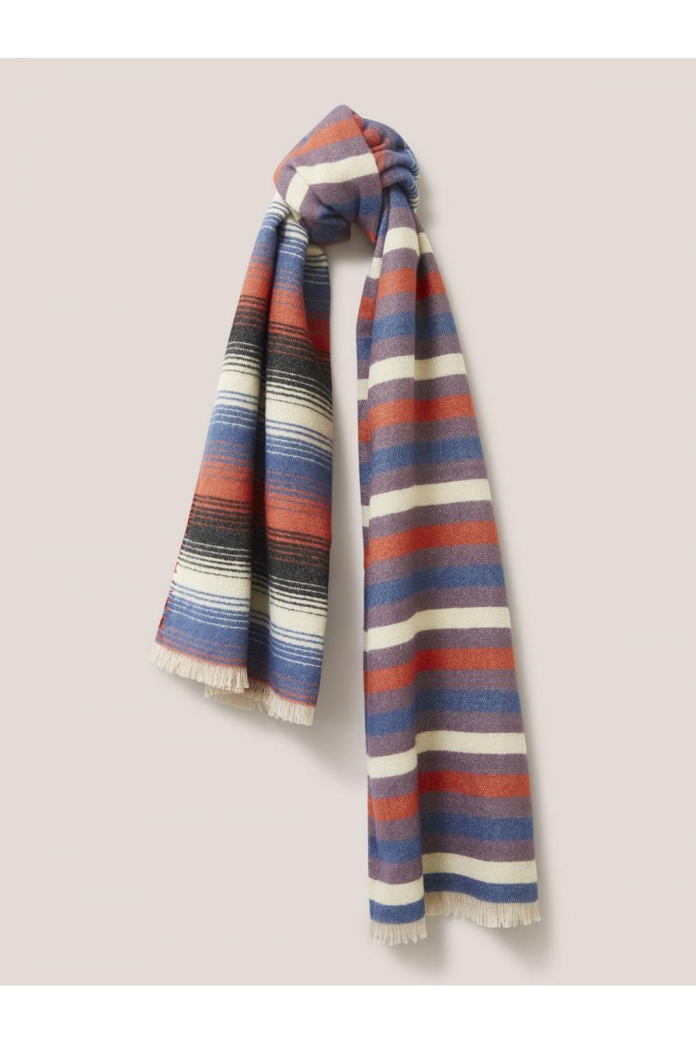 White Stuff Selma Midweight Scarf in BLUE MLT