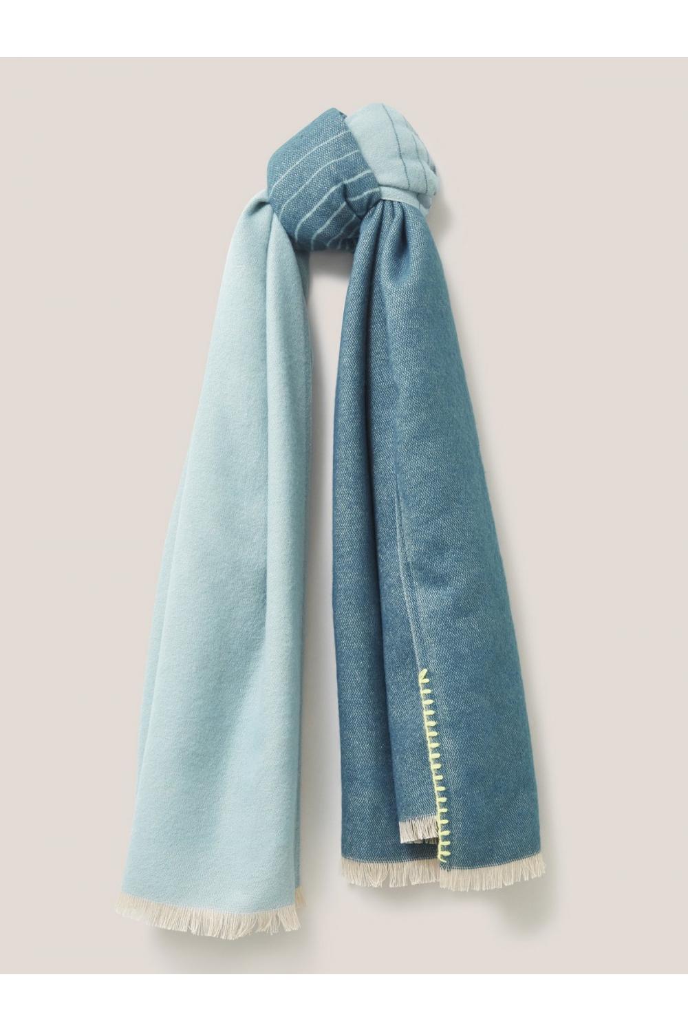 White Stuff Selma Midweight Scarf in BRT TEAL