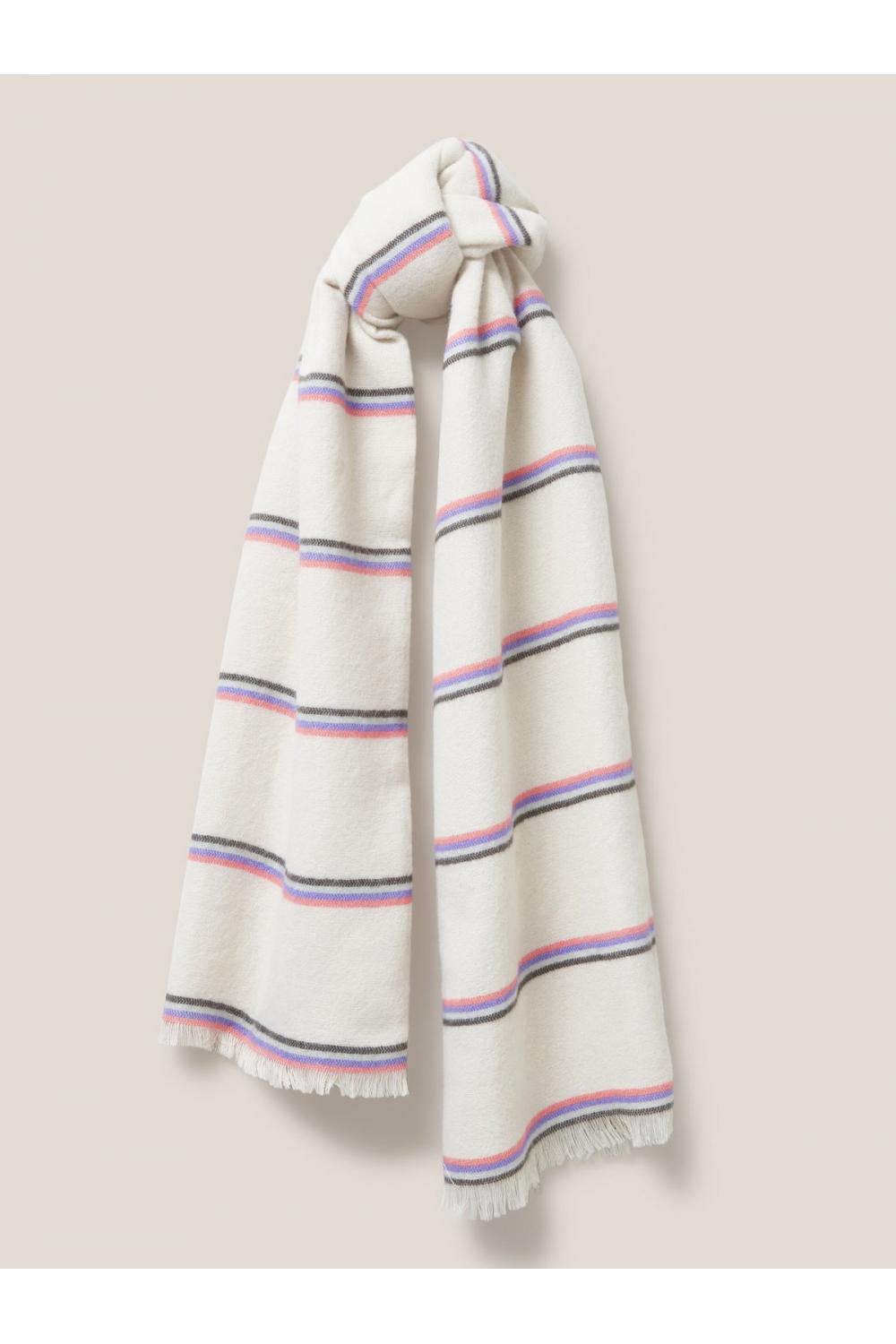 White Stuff Selma Midweight Scarf in PINK MLT