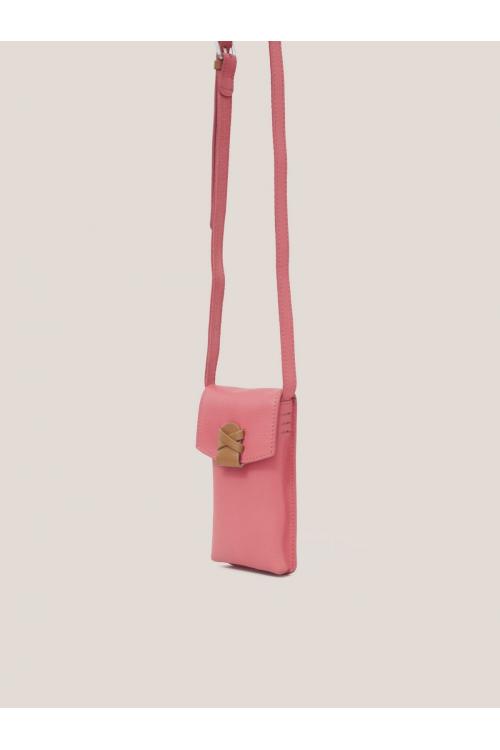 White Stuff Lola Phone Bag in MID PINK