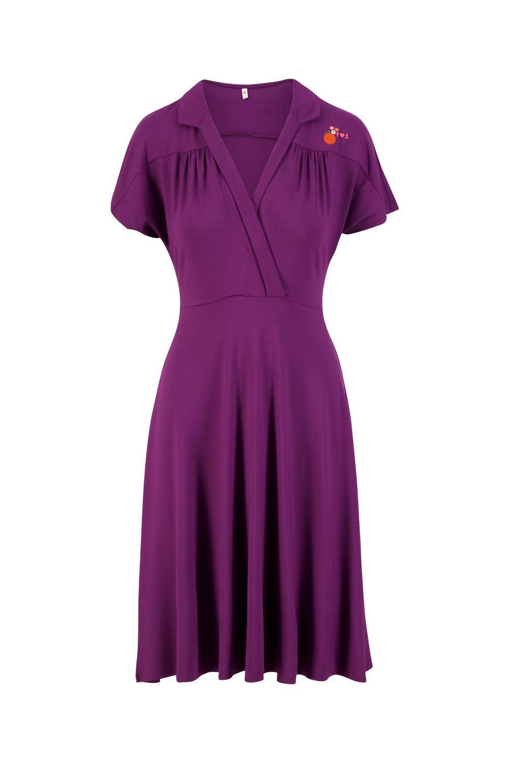 Blutsgeschwister Midi-Kleid Hédoniste d'été in amour violet