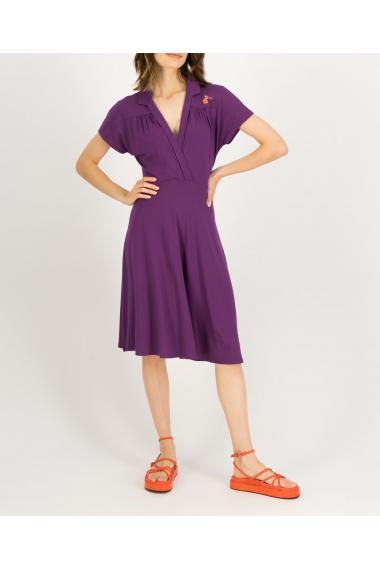 Blutsgeschwister Midi-Kleid Hédoniste d'été in amour violet