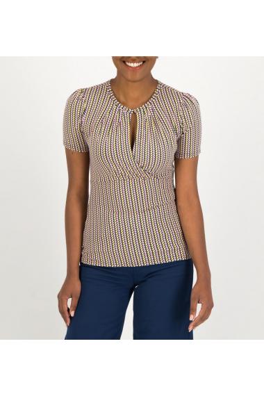 Blutsgeschwister KurzarmShirt Criss Cross Coeur in corde de mer