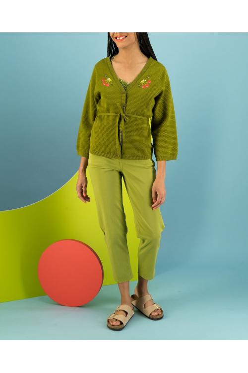 Blutsgeschwister Zipper/Cardigan Wunderbare Wunderware in cornet green