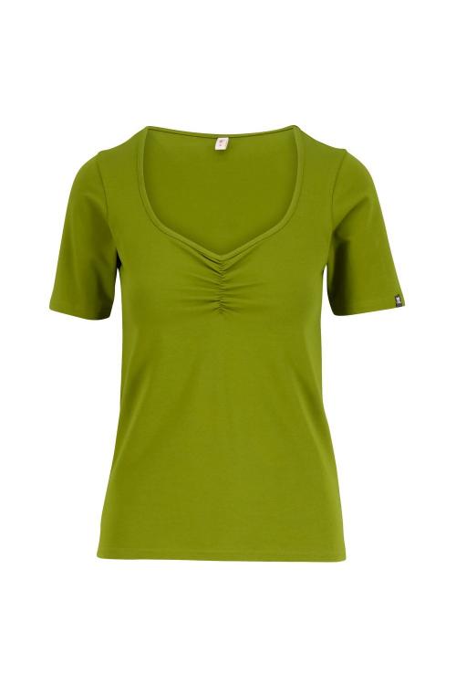 Blutsgeschwister KurzarmShirt Balconnet Féminin in spring is in the air green