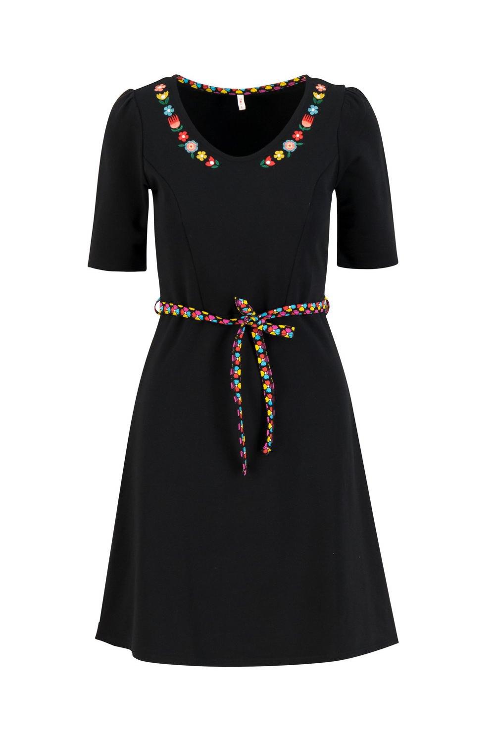 Blutsgeschwister Midi-Kleid Home Cute in farmer´s dynasty black