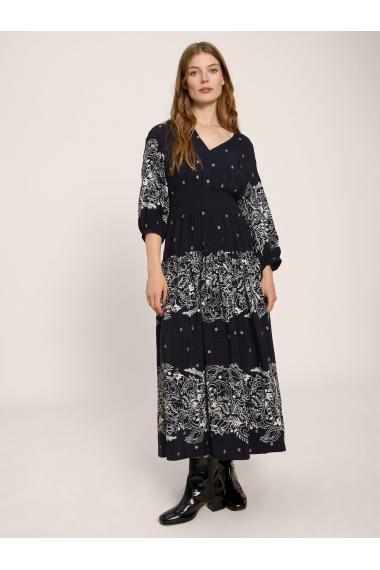 White Stuff Maude Embroidered Dress 439818 in Black