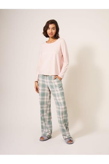 White Stuff Eva Jersey PJ Top 439716 in LIGHT PINK