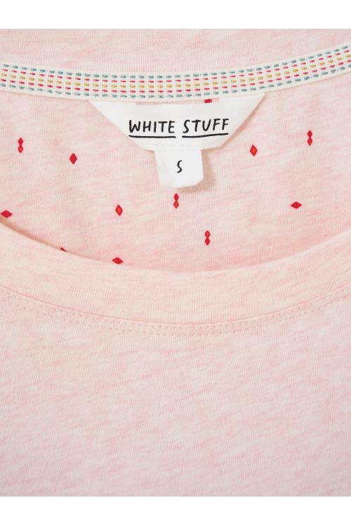 White Stuff Eva Jersey PJ Top 439716 in LIGHT PINK