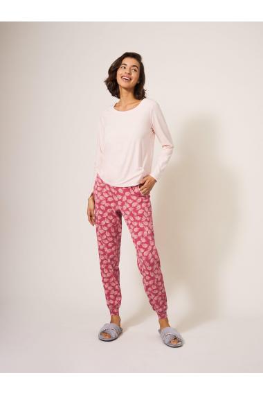 White Stuff Freya Jersey Jogger 439714 in PINK MULTI