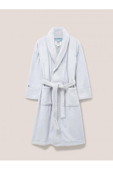 White Stuff Clover Cosy Dressing Gown 439715 in LIGHT GREY