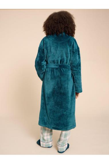 White Stuff Clover Cosy Dressing Gown 439715 in DARK TEAL