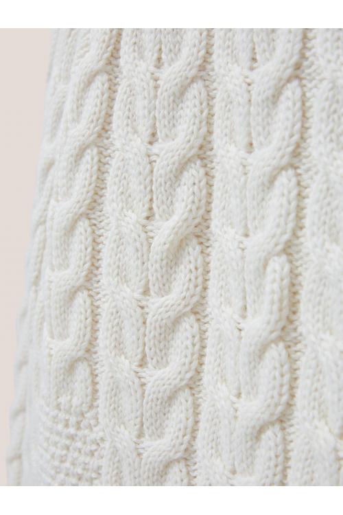 White Stuff CABLE YOKE JUMPER 439871 in PALE IVORY