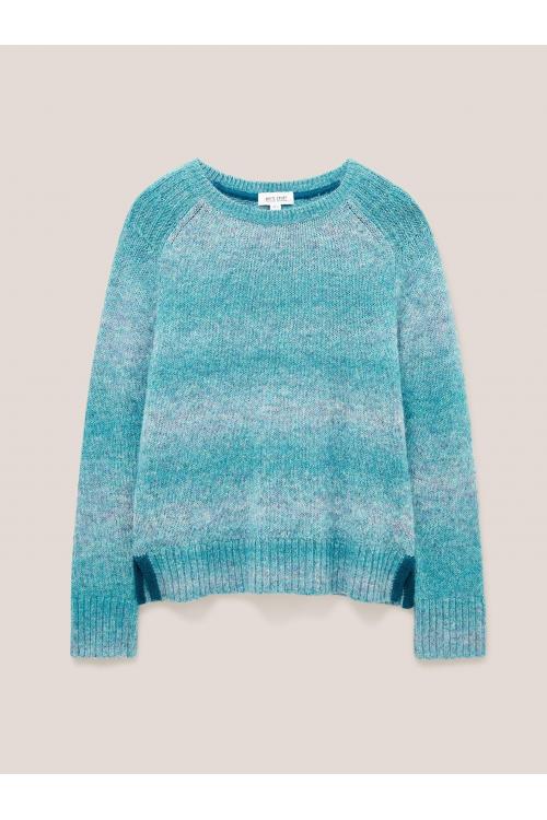 White Stuff SPACE DYE JUMPER 439880 in TEAL MULTI